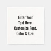 Serviette En Papier Personnalisé (Devant)