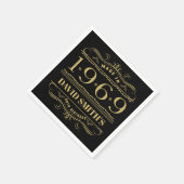 Serviette En Papier Personnalisé 1969 50e anniversaire (Coin)