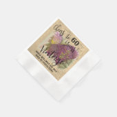 Serviette En Papier Personnalisé - 60 ans (Coin)