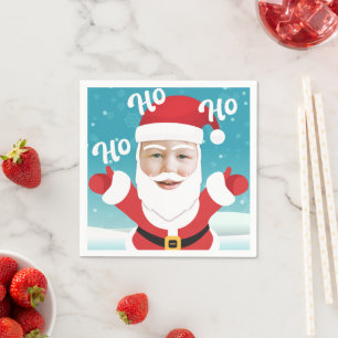 Serviette En Papier Personnalisé Ajouter votre propre photo Noël