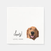Serviette En Papier Personnalisé Chien Mariage Cocktail Napkins  Chefs (Devant)