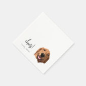 Serviette En Papier Personnalisé Chien Mariage Cocktail Napkins  Chefs (Coin)