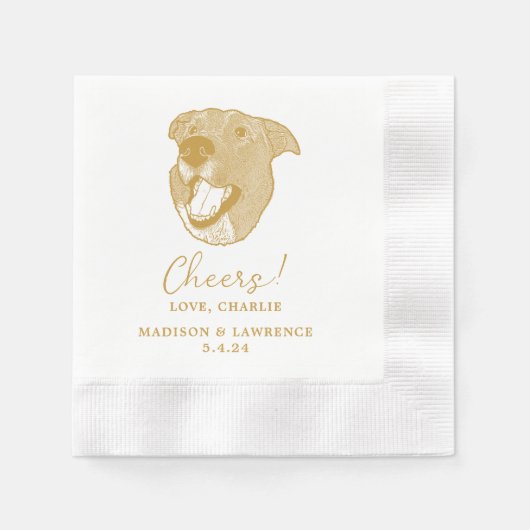 Serviette En Papier Personnalisé Cocktail pour animaux de compagnie Ma (Devant)