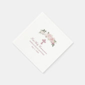 Serviette En Papier Personnalisé Editable Première Sainte Communion (Coin)