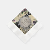 Serviette En Papier Personnalisé Elégant Fabuleux 50e anniversaire (Coin)