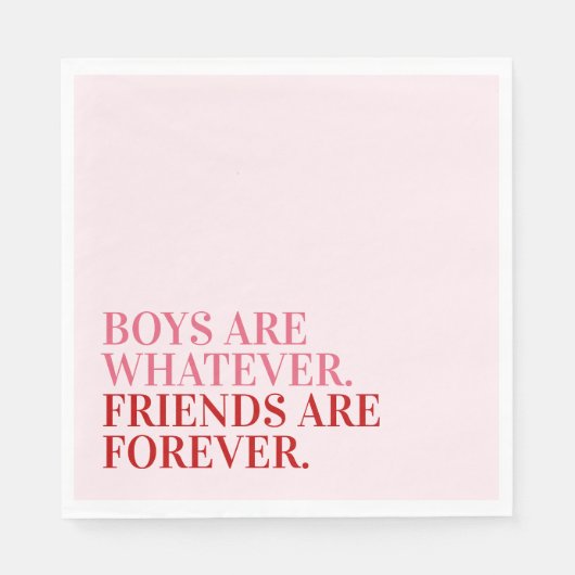 Serviette En Papier Personnalisé Happy Galentine's Day Party (Devant)