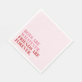 Serviette En Papier Personnalisé Happy Galentine's Day Party (Coin)