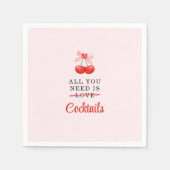 Serviette En Papier Personnalisé Happy Galentine's Day Party (Devant)