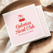 Serviette En Papier Personnalisé Happy Galentine's Day Party