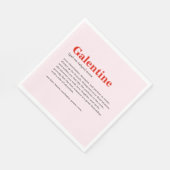 Serviette En Papier Personnalisé Happy Galentine's Day Party Napkins (Coin)