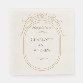 Serviette En Papier Personnalisé Happy Jamais Après Mariage