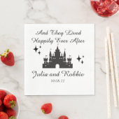 Serviette En Papier Personnalisé Happy Jamais Après Mariage (En situation)