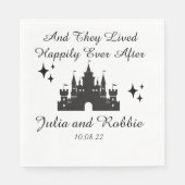 Serviette En Papier Personnalisé Happy Jamais Après Mariage (Devant)