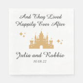 Serviette En Papier Personnalisé Happy Jamais Après Mariage (Devant)