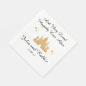 Serviette En Papier Personnalisé Happy Jamais Après Mariage (Coin)