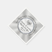 Serviette En Papier Personnalisé Heureusement Jamais Après Mariage Nap (Coin)