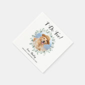 Serviette En Papier Personnalisé je fais trop Eucalyptus Pet Mariage p (Coin)