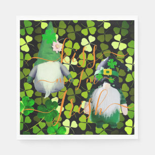 Serviette En Papier Personnalisé KISS ME Je suis IRLANDAIS St Patrick