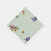 Serviette En Papier Personnalisé Lilac Sage Floral Jardin Partie Napki (Coin)