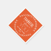 SERVIETTE EN PAPIER PERSONNALISÉ MERCI POUR VOUS VACANCES WREATH (Coin)