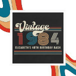 Serviette En Papier Personnalisé N'Importe Quel Âge Vintage Photo Pers<br><div class="desc">Ajoutez une touche de nostalgie classique à votre fête d'anniversaire avec nos serviettes personnalisées Tout âge Vintage Photo Anniversaire ! Parfaits pour les anniversaires marquants comme les 70ème, 80ème, 90ème, ou toute célébration d'âge du 21ème au 60ème, ces serviettes capturent le charme intemporel des années passées. Conçues dans un style...</div>