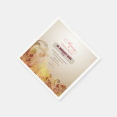 Serviette En Papier Personnalisé Nom et année Nun, 60e Anniversaire Re (Coin)