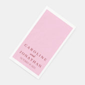 Serviette En Papier Personnalisé Nom Personnalisé Design Design Script (Coin)