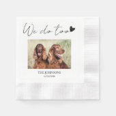 Serviette En Papier Personnalisé nous faisons trop mariage (Devant)