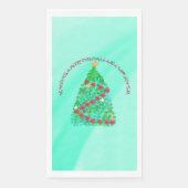 SERVIETTE EN PAPIER PERSONNALISÉ NOUS VOUS SOUHAITONS UN JOLI NOËL (Devant)