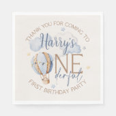 Serviette En Papier Personnalisé ONE derful 1st Birthday Party Napkins (Devant)