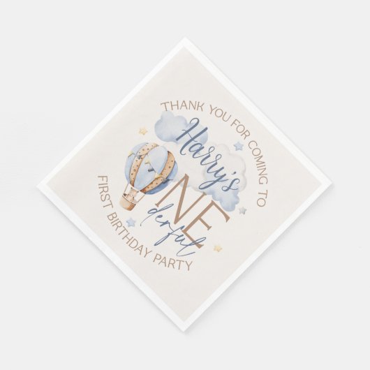 Serviette En Papier Personnalisé ONE derful 1st Birthday Party Napkins (Coin)