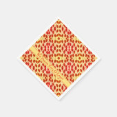 Serviette En Papier Personnalisé THANKSGIVING Automne Feuilles Automne (Coin)