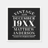 Serviette En Papier Personnalisé Vintage à la perfection (Devant)