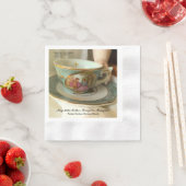 Serviette En Papier Personnalisé [Votre Événement] French Teup Beverag (En situation)