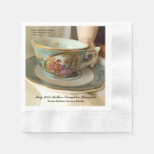 Serviette En Papier Personnalisé [Votre Événement] French Teup Beverag (Devant)