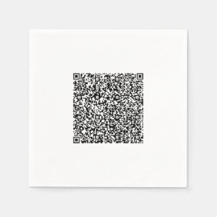 Serviette En Papier Personnalisé Votre QR Code Scan Info Napkins