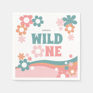 Serviette En Papier Personnalisée Cute Girl Wild One Party