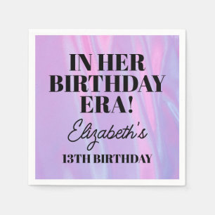 Serviette En Papier Personnalisée Dans Son Anniversaire