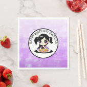 Serviette En Papier Personnalisée Joyeuse fête d'anniversaire Anime Gi (En situation)