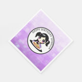 Serviette En Papier Personnalisée Joyeuse fête d'anniversaire Anime Gi (Coin)