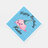 Serviette En Papier PersonnaliséParty on Birthday Blobfish Plaque papi (Coin)