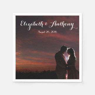 Serviette En Papier Personnaliser avec Mariage photo