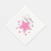 Serviette En Papier Personnaliser Avec Un Papier STAR De Nom (Coin)