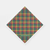 Serviette En Papier Personnaliser Clan Buchanan Tartan Plaid (Coin)