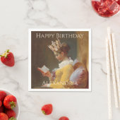 Serviette En Papier Personnaliser Comment être une reine Joyeux annive (En situation)