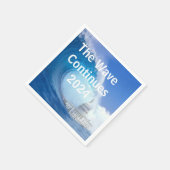 Serviette En Papier Personnaliser de l'élection Blue Wave 2024 (Coin)