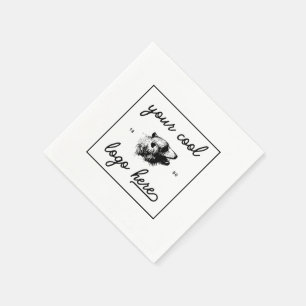 Serviette En Papier Personnaliser de logo d'entreprise personnalisée P