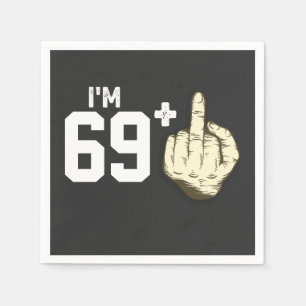 Serviette En Papier Personnaliser Funny Finger Costume Anniversaire