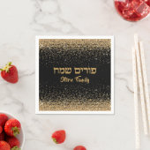 Serviette En Papier Personnaliser Gold Parties scintillant Parti juif  (En situation)