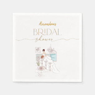 Serviette En Papier Personnaliser la robe de Fête des mariées